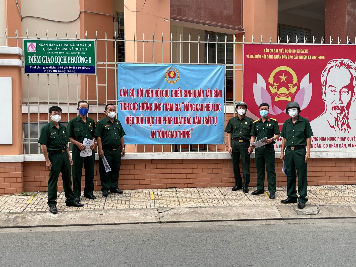 HỘI CỰU CHIẾN BINH PHƯỜNG 8, THỰC HIỆN AN TOÀN GIAO THÔNG NĂM 2021